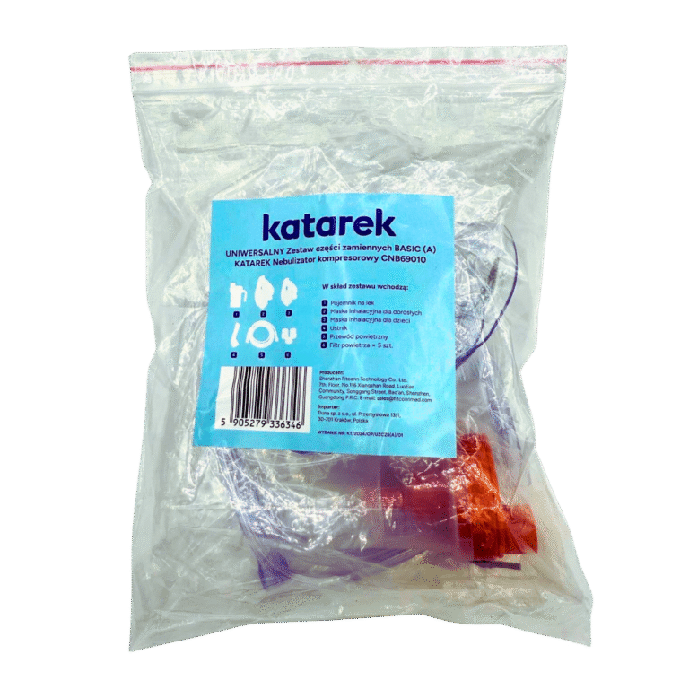 Katarek nebulizator - części zamienne i maseczki