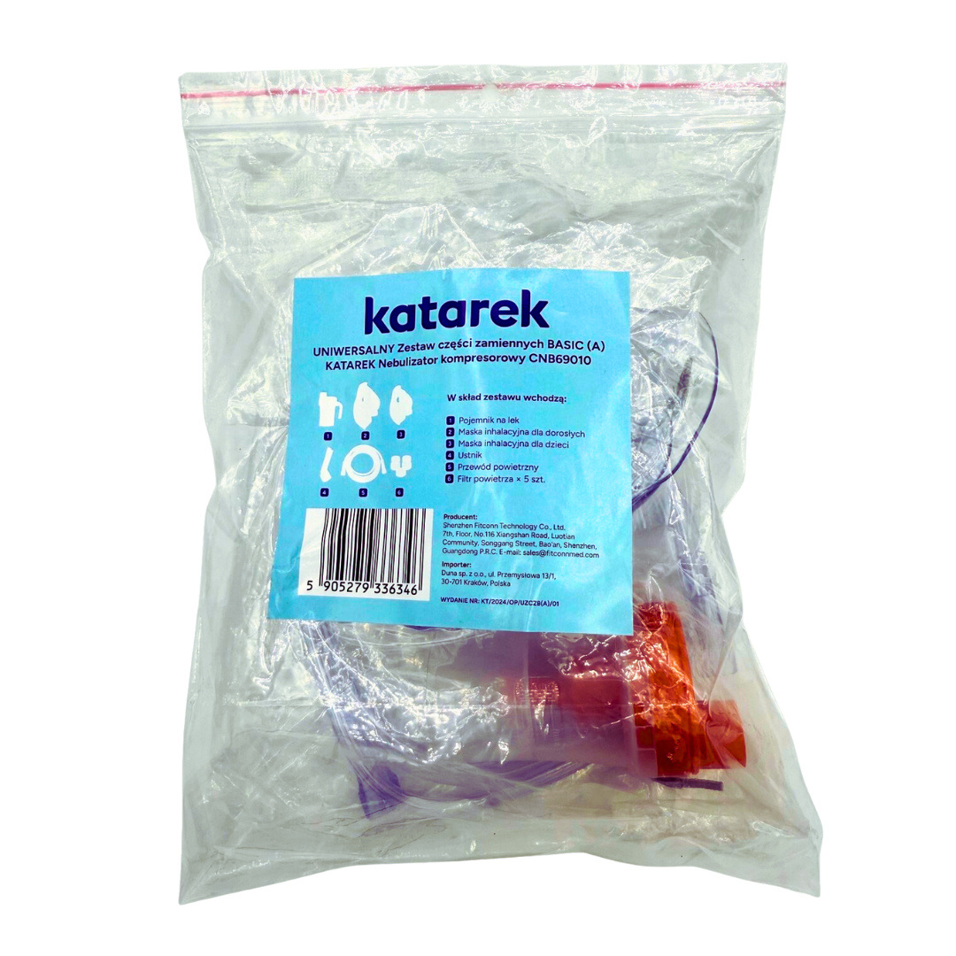 Katarek nebulizator - części zamienne i maseczki