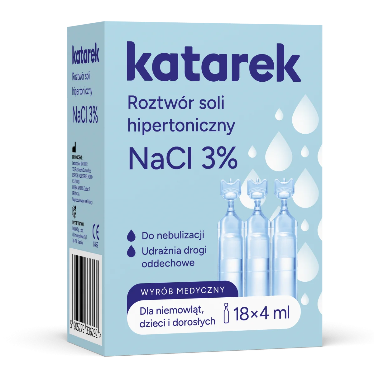 Hipertoniczny roztwór soli 3% Katarek