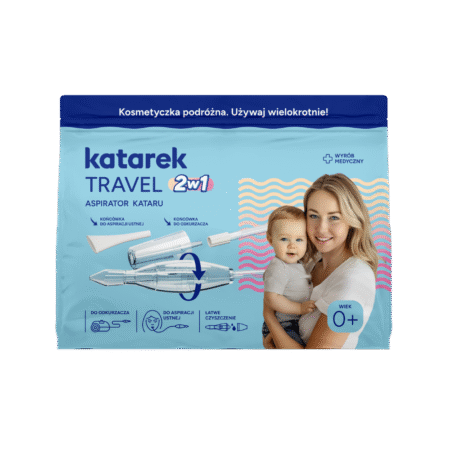 Katrek Travel 2w1 aspirator kataru dla dzieci do odkurzacza z opcja ustną