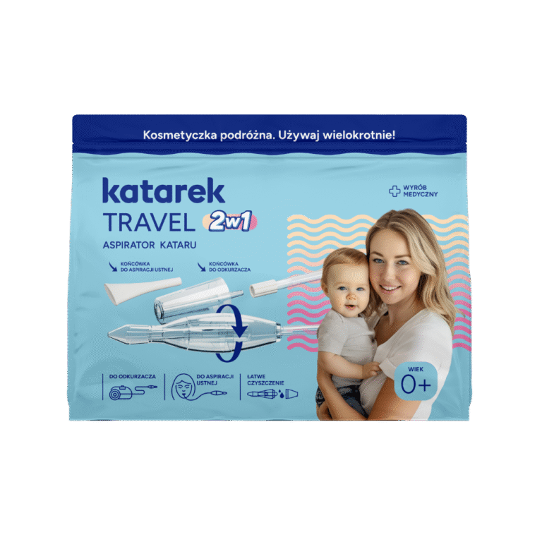 Katrek Travel 2w1 aspirator kataru dla dzieci do odkurzacza z opcja ustną