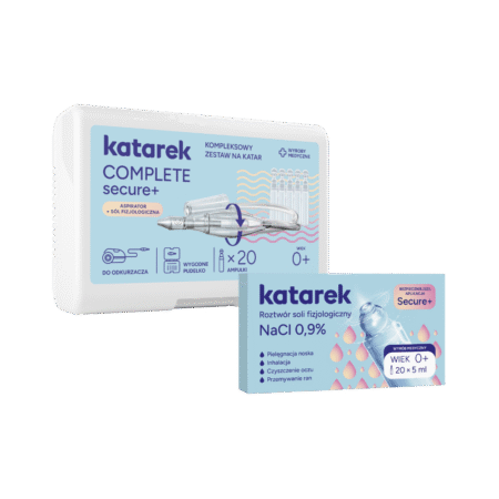Coplete - aspirator kataru z solą fizjologiczną katarek