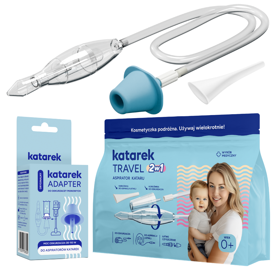Zestaw Katarek Travel + Adapter do odkurzaczy pionowych - zestaw 3 w 1 na katar