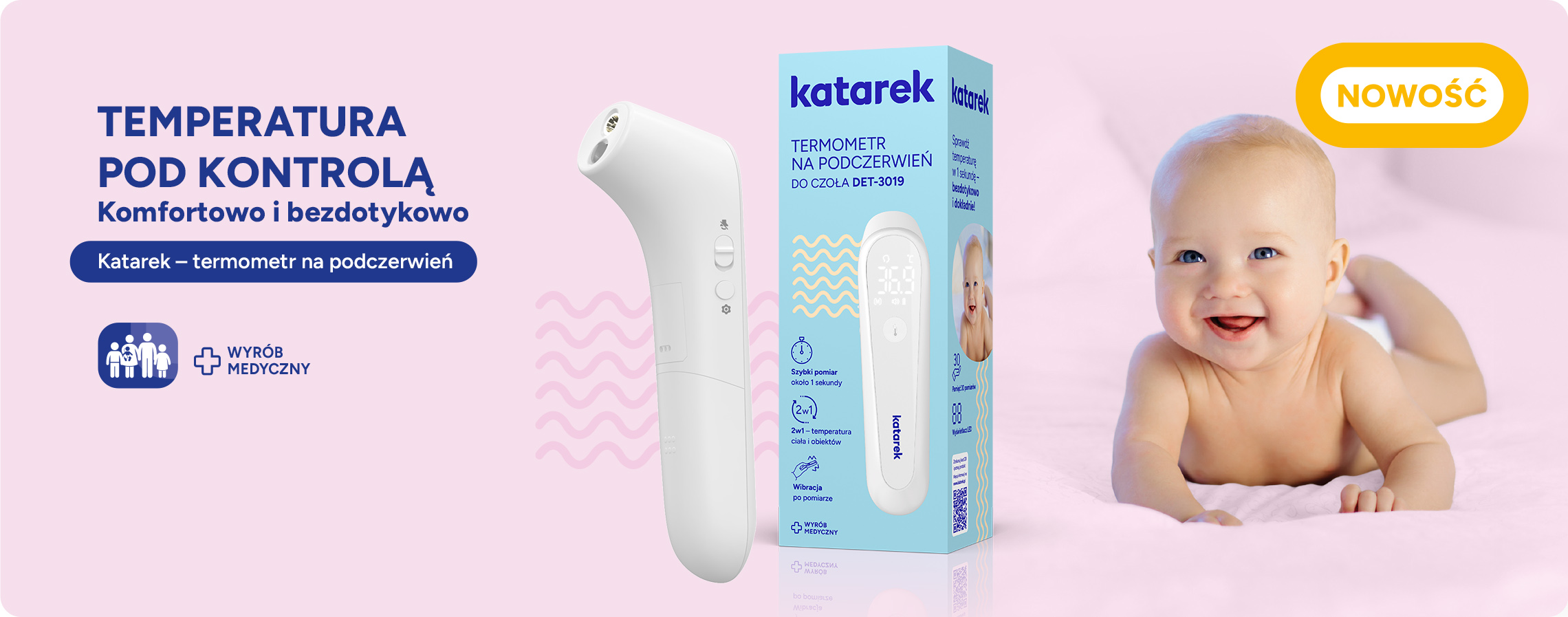 Katarek termometr na podczerwień