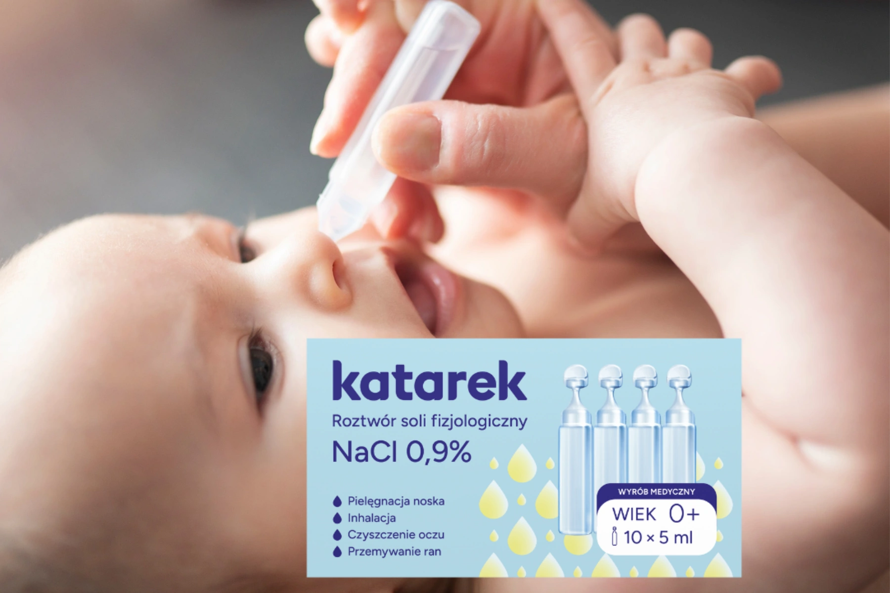 Katarek sól fizjologiczna 0,9%